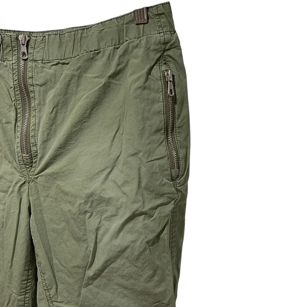 Free‎ People Pants Womens XS Green Utility Cargo Zipper Jogger Pockets Casual